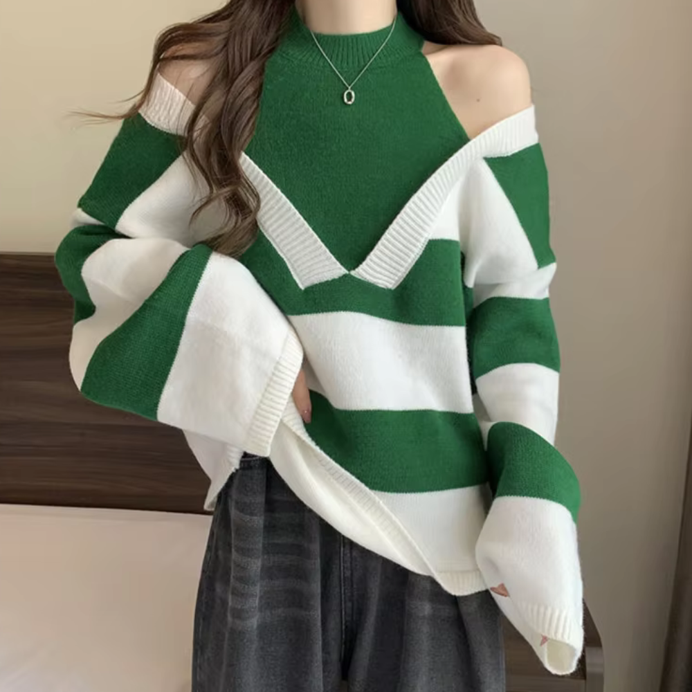 Portia - elegante trui met koude schouders voor dames