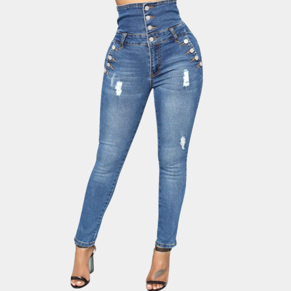 Nola - stijlvolle skinny broek met hoge taille voor dames