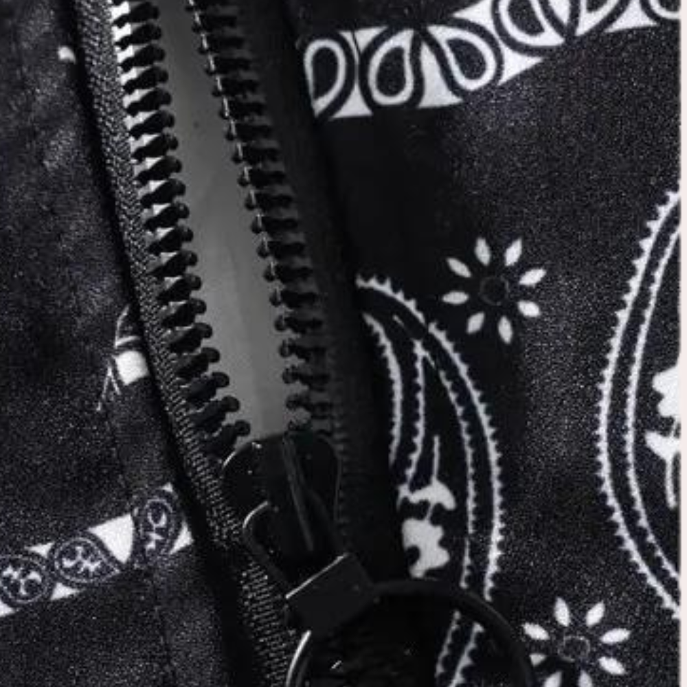 Vallois - herenjack met capuchon en bedrukte voering