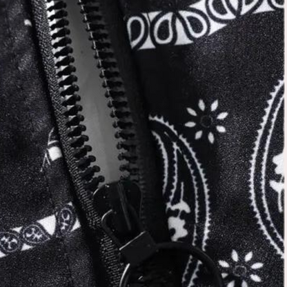 Vallois - herenjack met capuchon en bedrukte voering