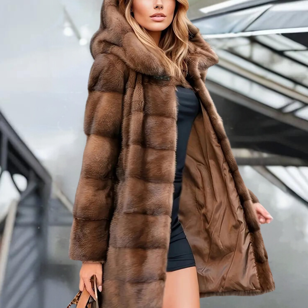 Jacinta - trendy damesjas met modieuze capuchon
