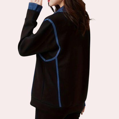 Katerina - stijlvol damessweatshirt met een elegante kraag