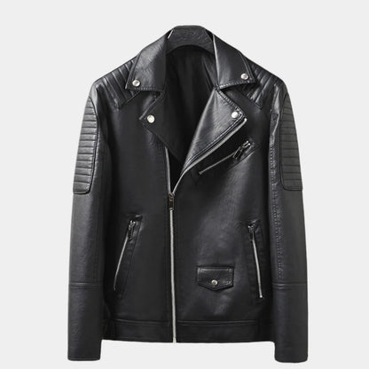 Stijlvol modern heren bikerjack met ritssluiting, perfect voor elke gelegenheid