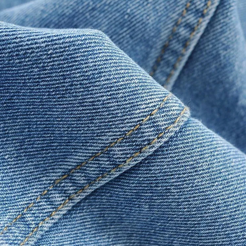 Mailani - trendy denim cargo broek voor dames