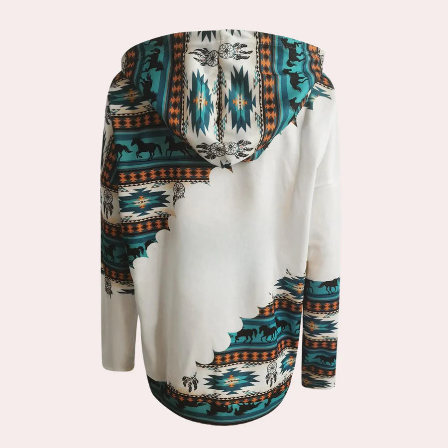 Mea - trendy damessweatshirt met capuchon voor een creatieve look