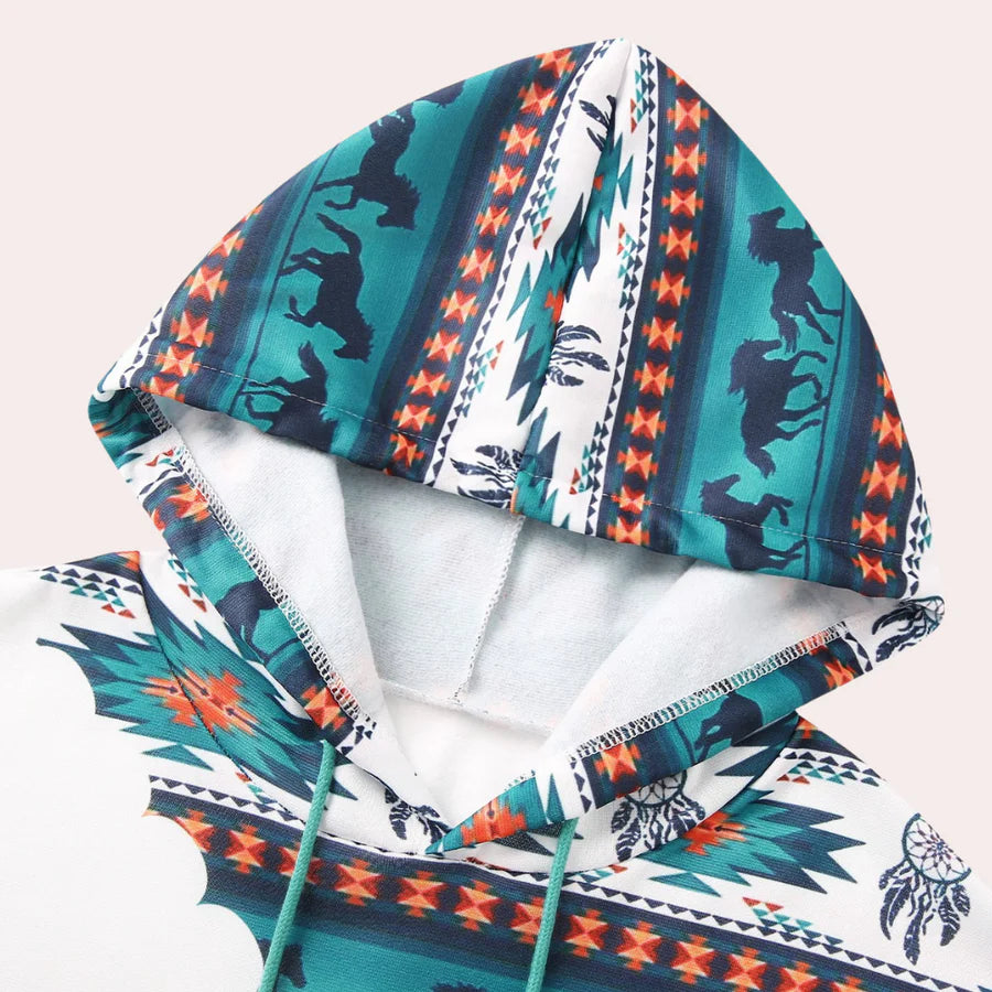 Mea - trendy damessweatshirt met capuchon voor een creatieve look