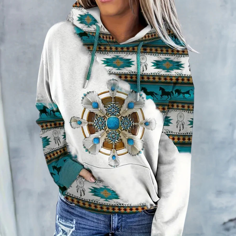 Mea - trendy damessweatshirt met capuchon voor een creatieve look