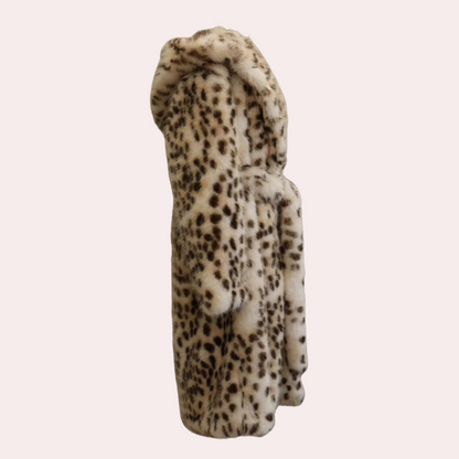 Rebecca - luxe en zorgeloze fluffy damesjas met capuchon
