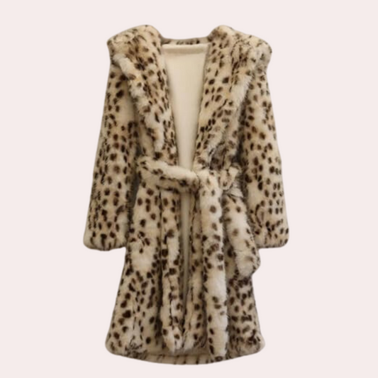 Rebecca - luxe en zorgeloze fluffy damesjas met capuchon