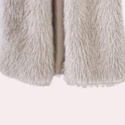 Tara - elegante pluchen winterjas voor dames