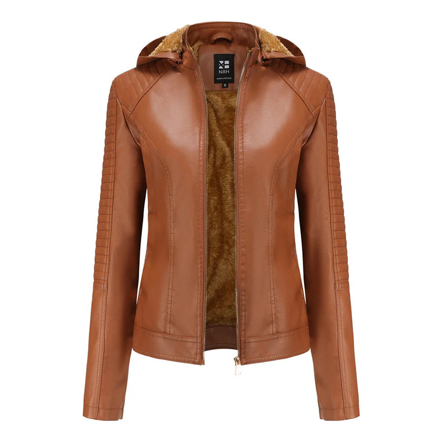 Mirjete - elegant leren jack voor een tijdloze look