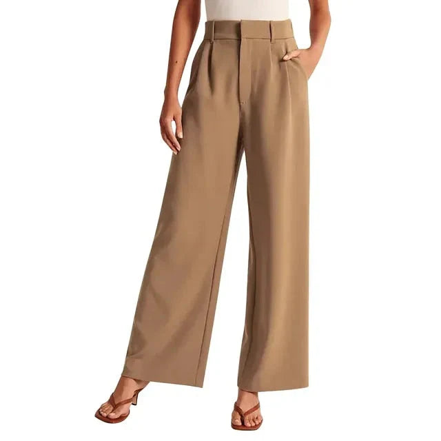 Waverly - broek met hoge taille en wijde pijpen