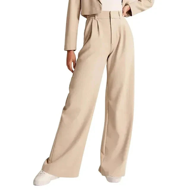 Waverly - broek met hoge taille en wijde pijpen
