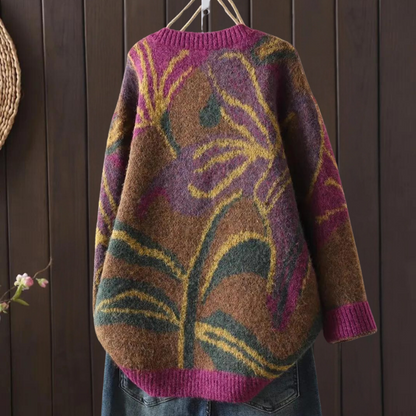 Patricia - elegante trui met bloemmotief voor dames