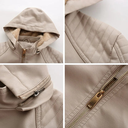Mirjete - elegant leren jack voor een tijdloze look