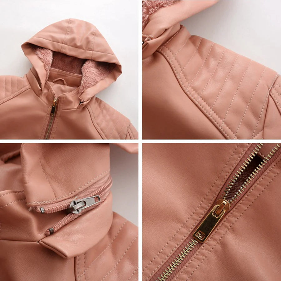 Mirjete - elegant leren jack voor een tijdloze look
