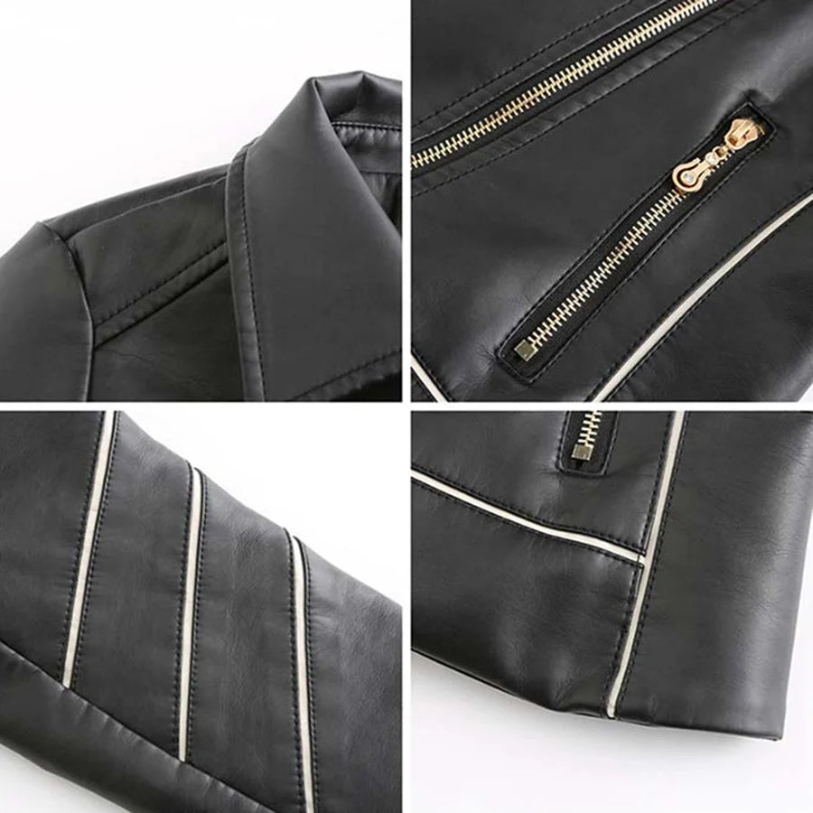 Hannie - elegant leren jack voor een verfijnde look
