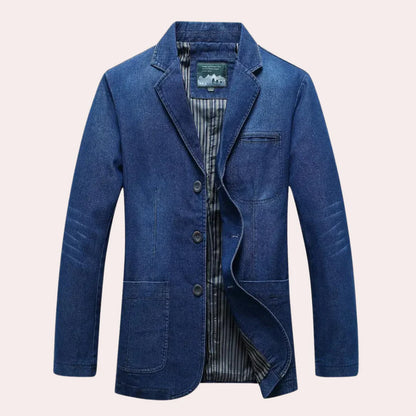 Logan - stijlvolle klassieke denimblazer voor de moderne man