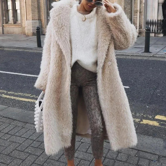 Tara - comfortabele pluche winterjas voor dames