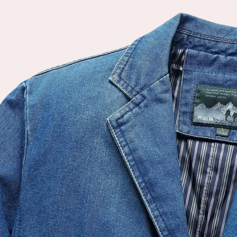 Logan - stijlvolle klassieke denimblazer voor de moderne man