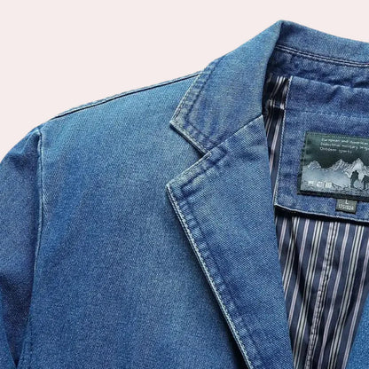 Logan - stijlvolle klassieke denimblazer voor de moderne man