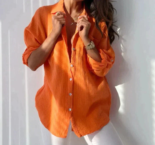 Athanasios | ademende elegante pasvorm dames blouse
