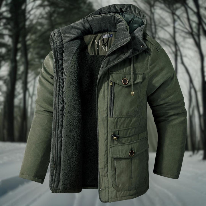 Warme herenwinterjas met feel-good factor