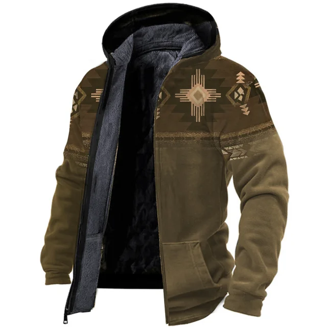 Susanna - warme vintage fleece herenjas