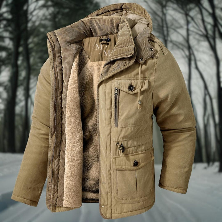 Warme herenwinterjas met feel-good factor