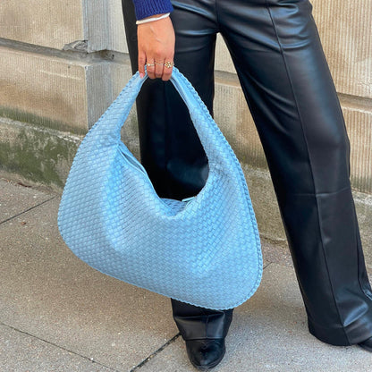 Gewebte Tasche | Groß | Ein Riemen | Umhängetasche | Handtasche-Leyna Moda