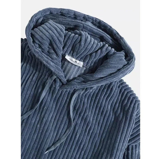 Hoogwaardig corduroy jack met capuchon voor heren