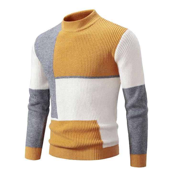 Comfortabele gebreide herentrui met ronde hals