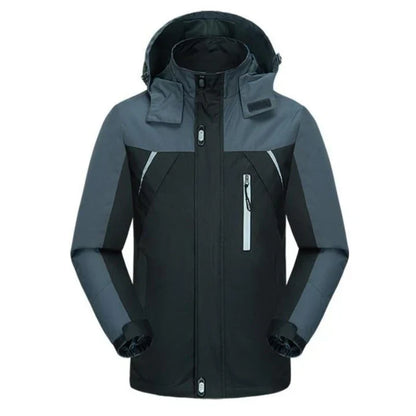 Tweekleurige -winterjas voor heren
