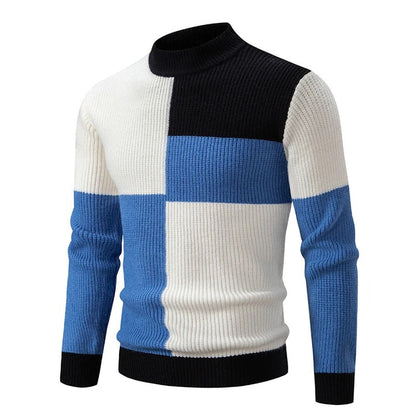 Comfortabele gebreide herentrui met ronde hals
