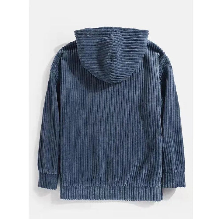 Hoogwaardig corduroy jack met capuchon voor heren