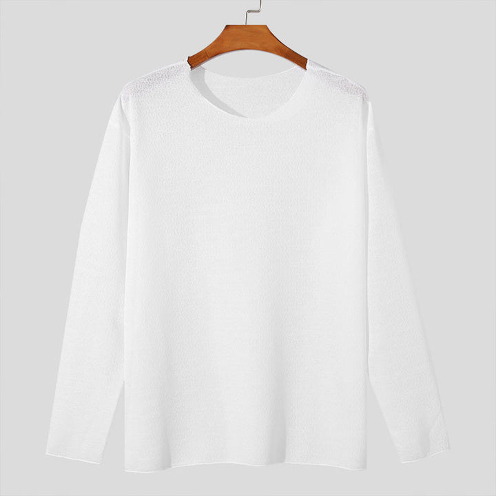 Roma | ademend, elegant design heren-T-shirt met lange mouwen