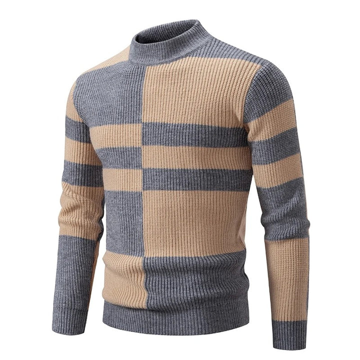 Comfortabele gebreide herentrui met ronde hals
