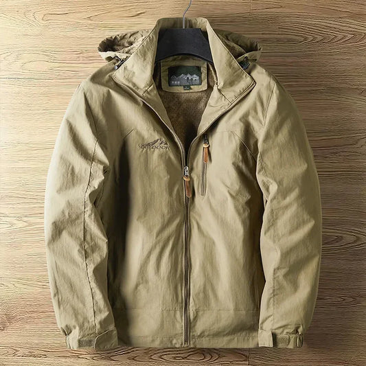 Heren outdoorjas waterdicht ademend