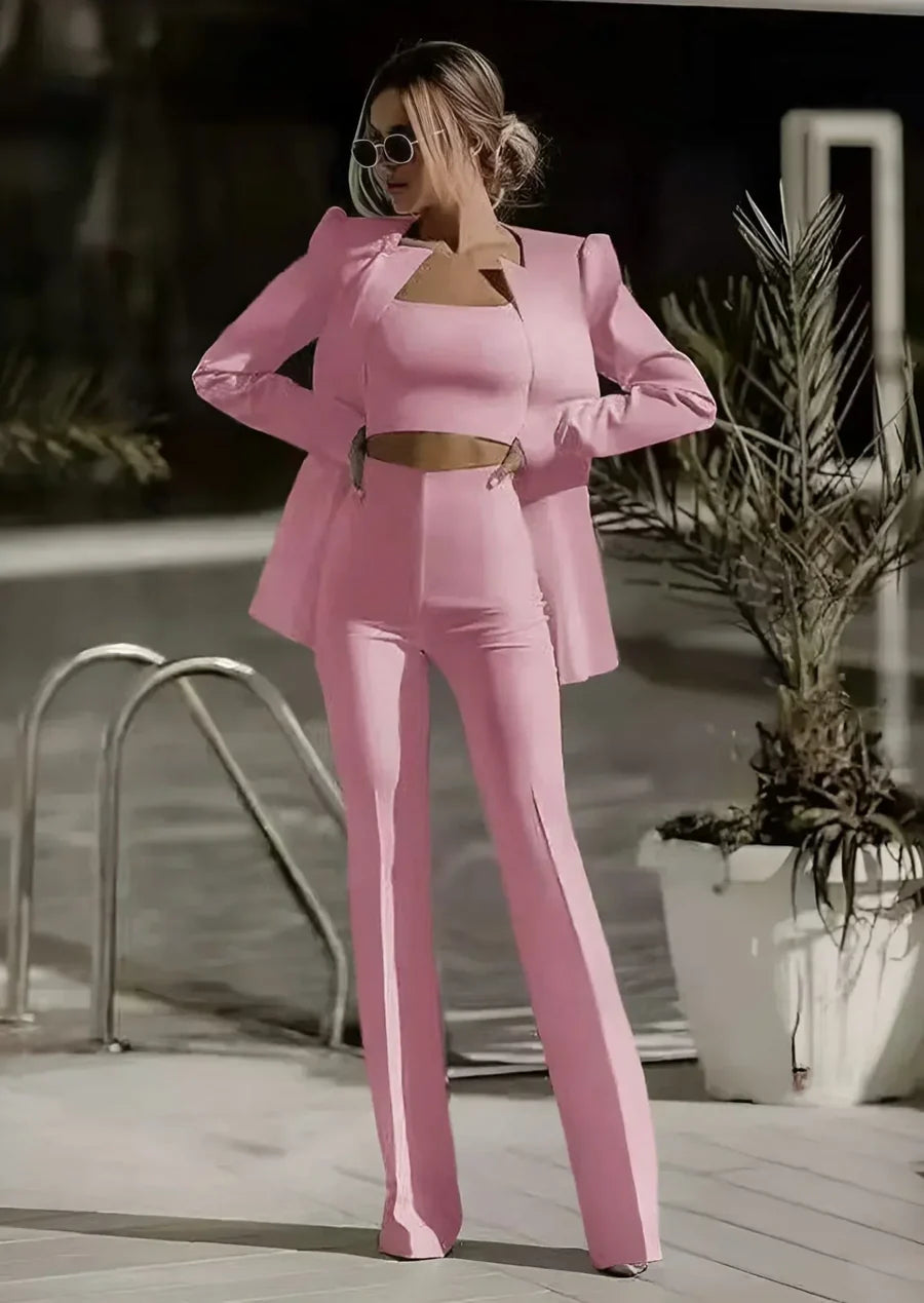 Theodosia - moeiteloos chique 3-delige ensembleset voor dames