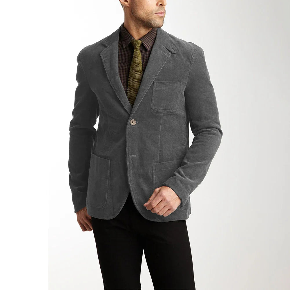 Heren corduroy jack, klassiek modern