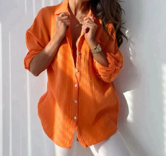 Marcelina | lichte en kleurrijke damesblouse