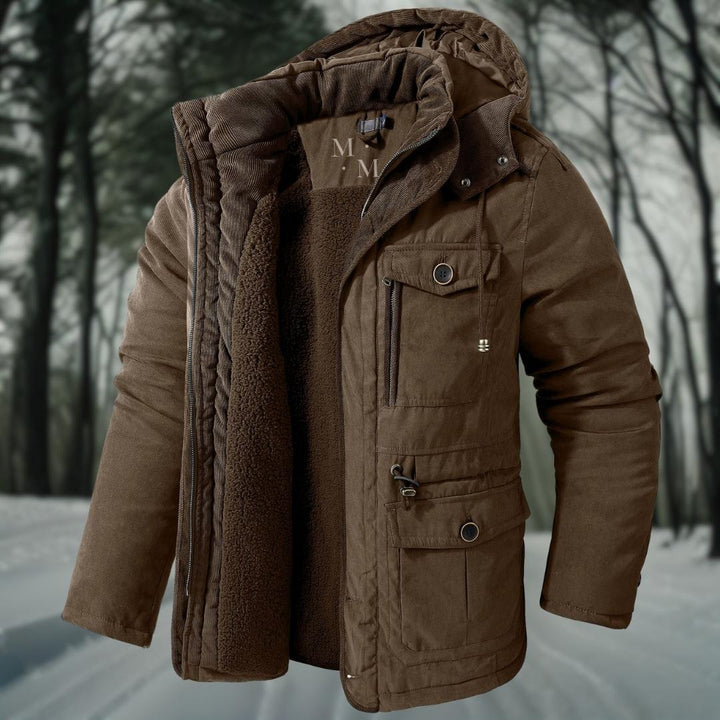 Warme herenwinterjas met feel-good factor
