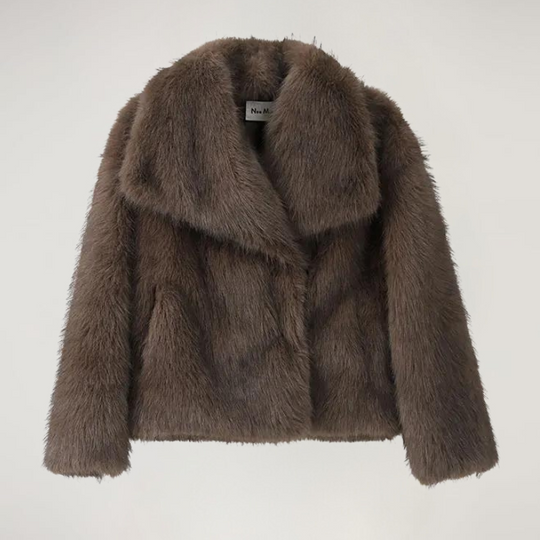 Jack van imitatiebont - kort - warm - jas van imitatiebont - winterjassen en jassen voor dames