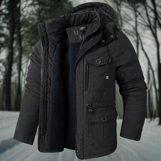 Warme herenwinterjas met feel-good factor
