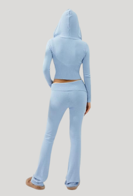 Gebreid tweedelig pak | loungekleding voor dames