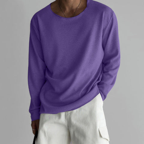 Roma | ademend, elegant design heren-T-shirt met lange mouwen