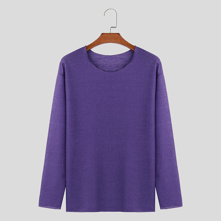 Roma | ademend, elegant design heren-T-shirt met lange mouwen