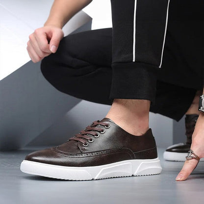 Elegante leren herensneakers voor smart-casual gelegenheden