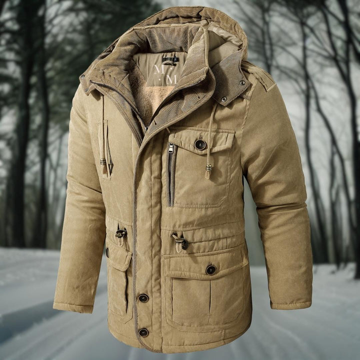 Warme herenwinterjas met feel-good factor