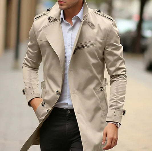 Matthew - elegante lente trenchcoat voor mannen